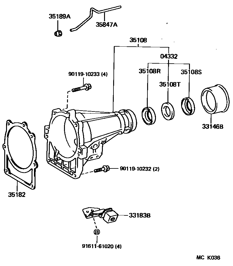 3504 — EXTENSION HOUSING (ATM)