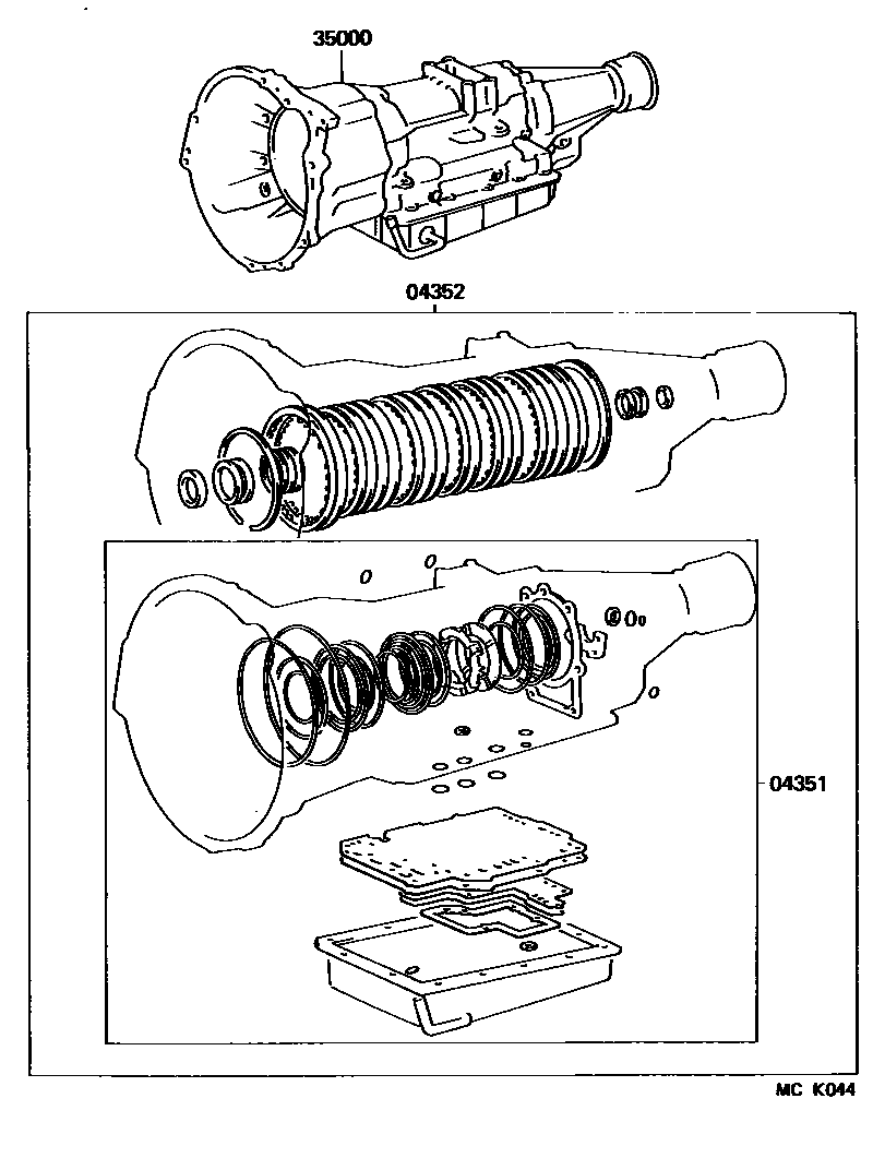 3501 — TRANSAXLE OR TRANSMISSION ASSY & GASKET KIT (ATM)