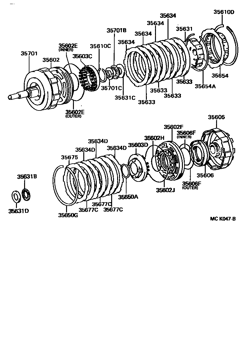 3507 — BRAKE BAND & MULTIPLE DISC CLUTCH (ATM)