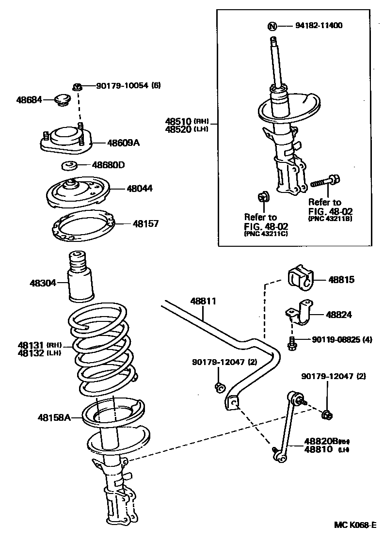 4803 — FRONT SPRING & SHOCK ABSORBER