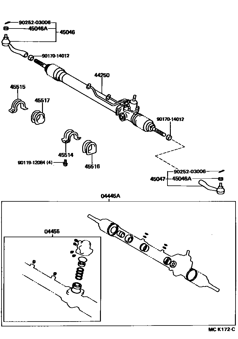 4505 — FRONT STEERING GEAR & LINK