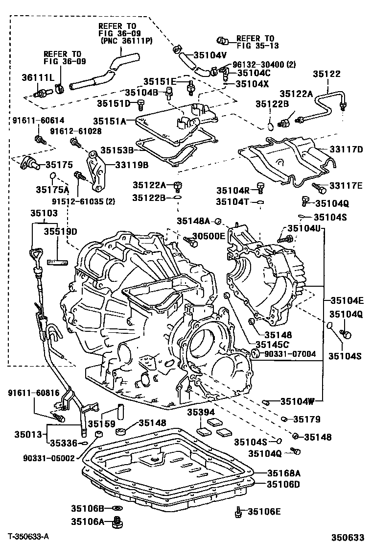 3503 — TRANSMISSION CASE & OIL PAN (ATM)