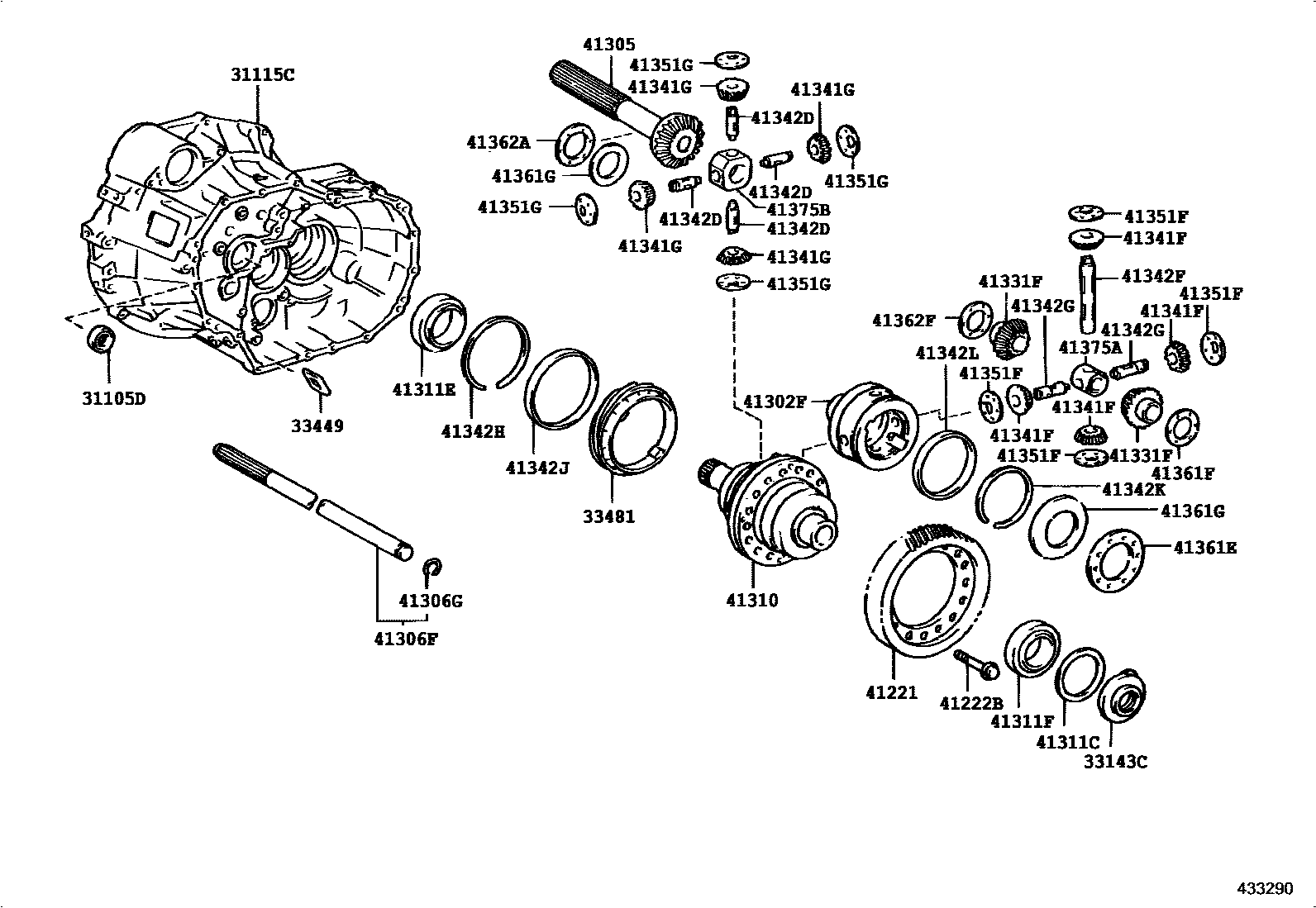 4301 — FRONT AXLE HOUSING & DIFFERENTIAL