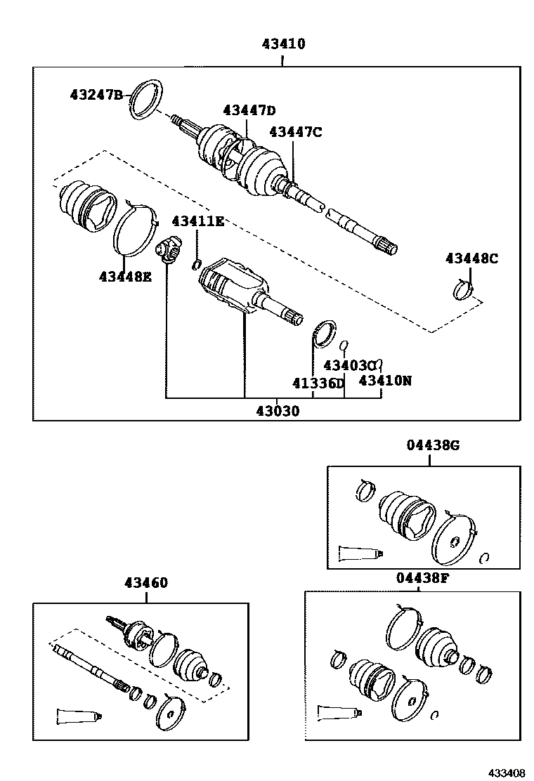 4302 — FRONT DRIVE SHAFT