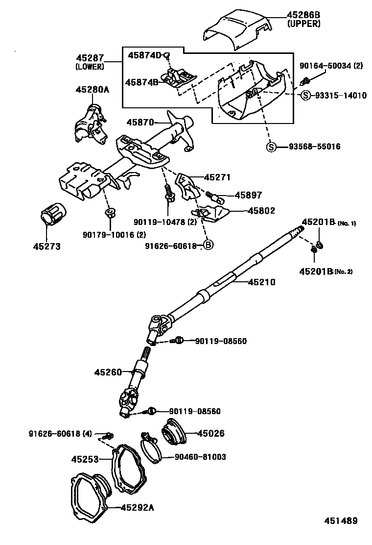 4501 — STEERING COLUMN & SHAFT