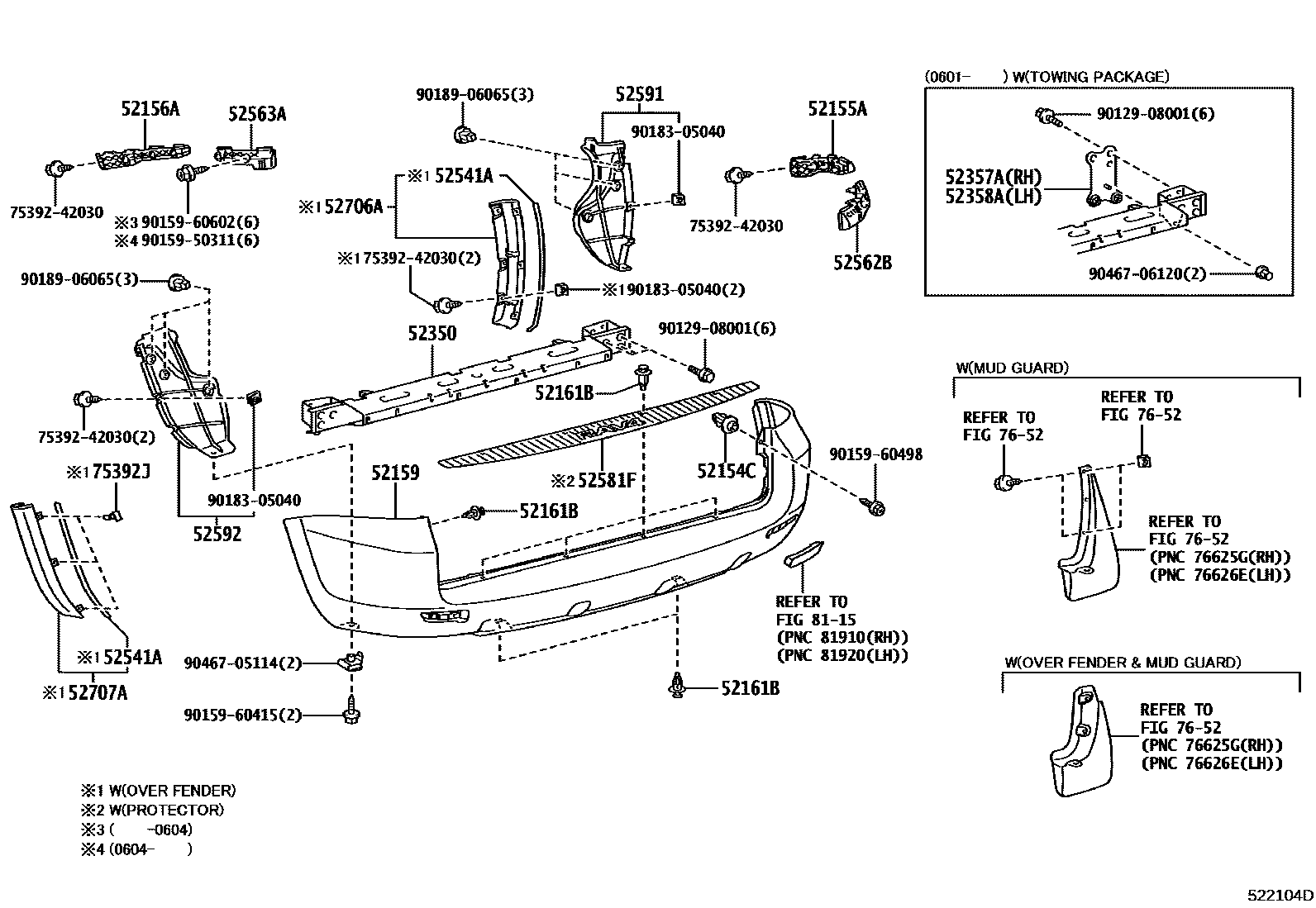 5253 — REAR BUMPER & BUMPER STAY