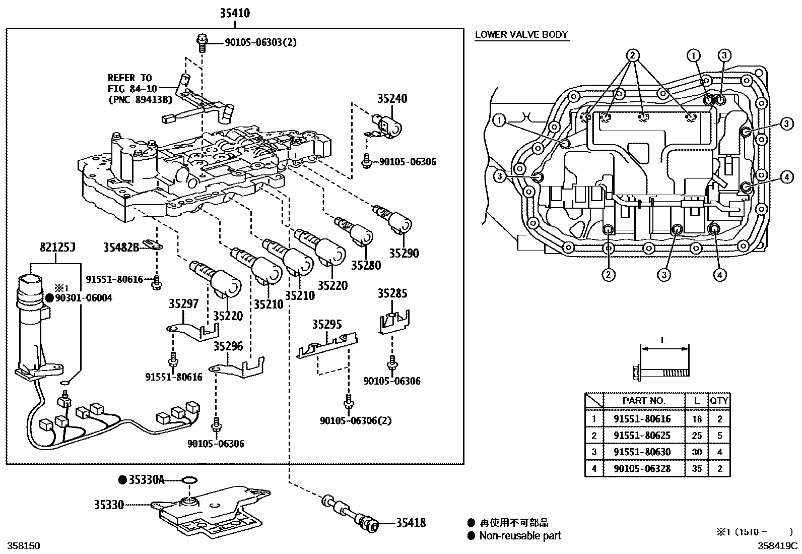 3512 — VALVE BODY & OIL STRAINER (ATM)