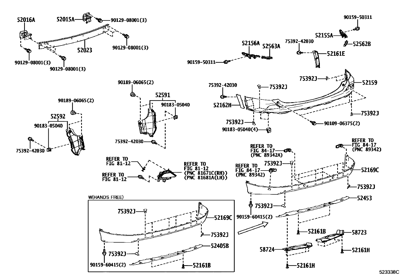 5253 — REAR BUMPER & BUMPER STAY