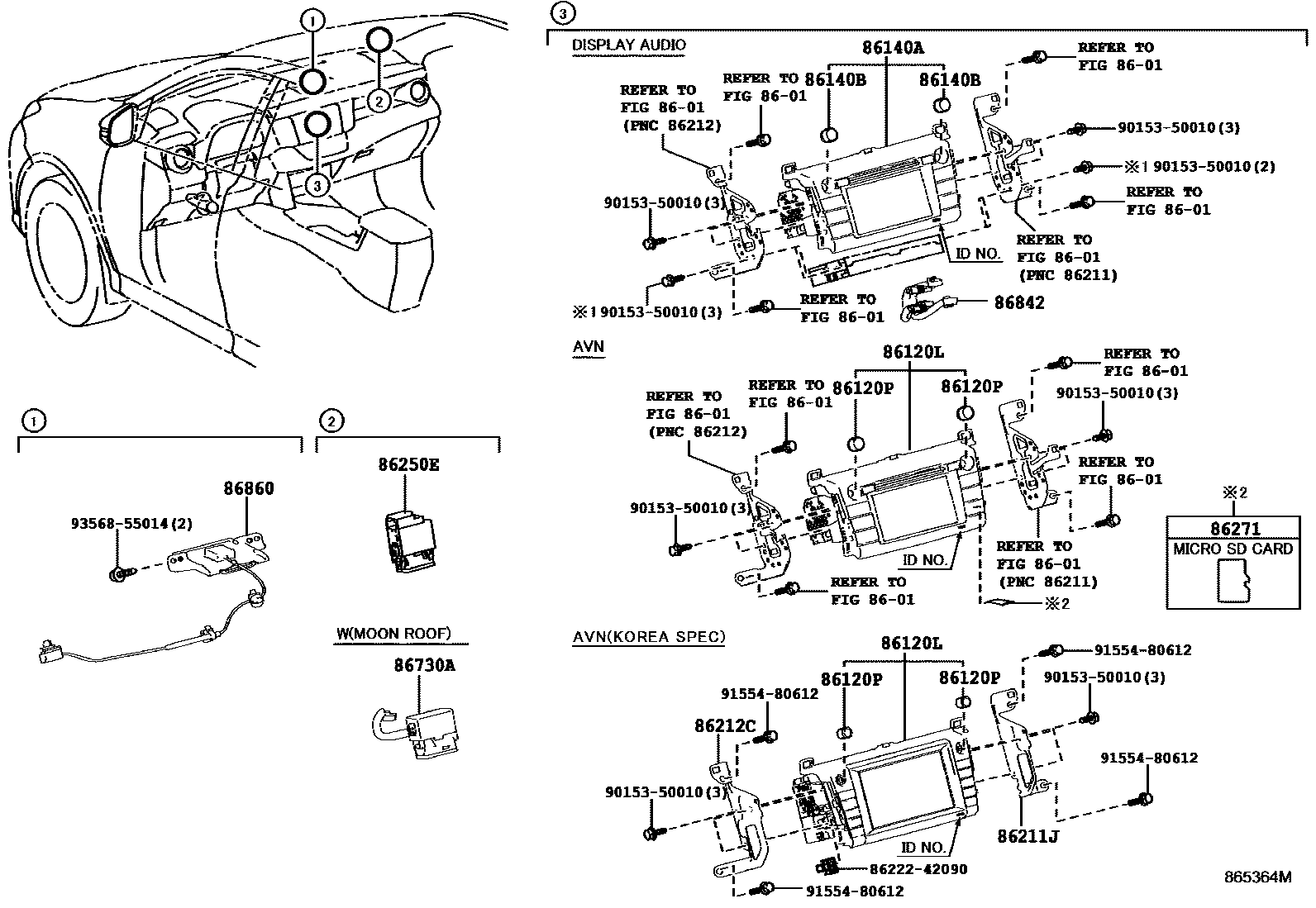 8603 — NAVIGATION & FRONT MONITOR DISPLAY