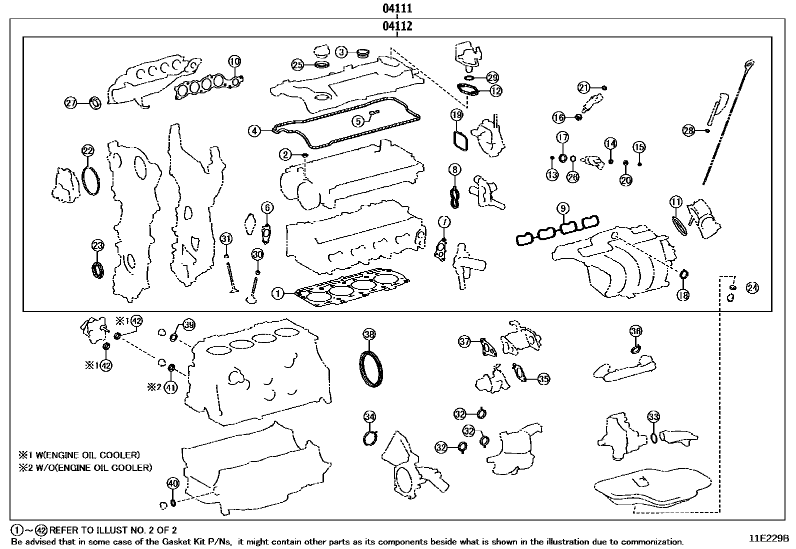 1103 — ENGINE OVERHAUL GASKET KIT