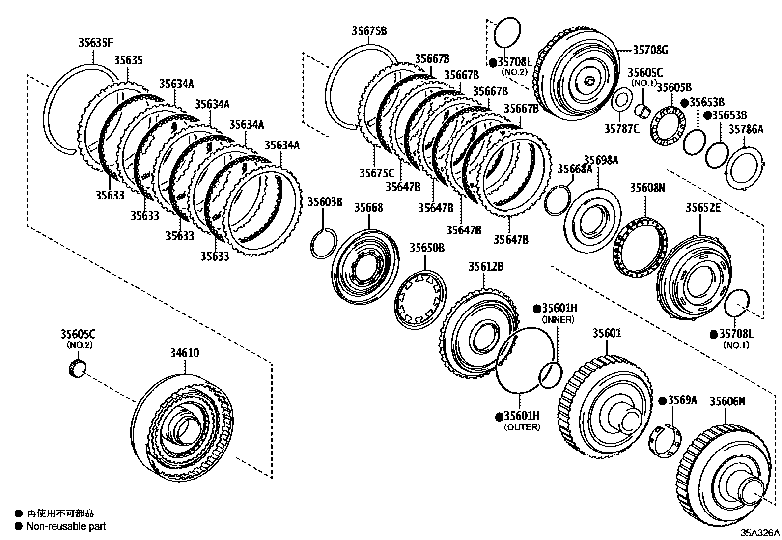 3507 — BRAKE BAND & MULTIPLE DISC CLUTCH (ATM)