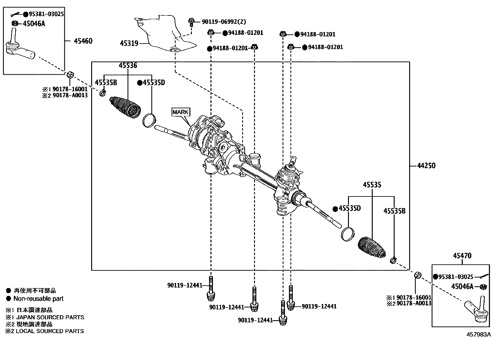 4505 — FRONT STEERING GEAR & LINK