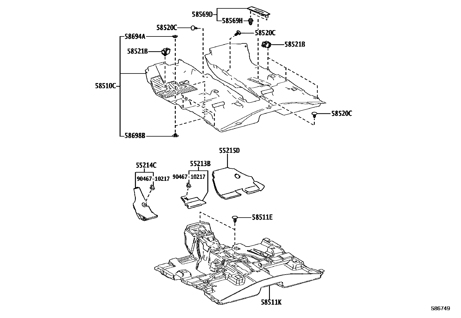 5854 — FLOOR MAT & SILENCER PAD