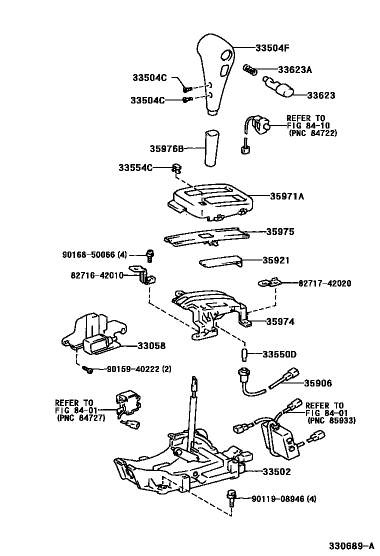 3312 — SHIFT LEVER & RETAINER