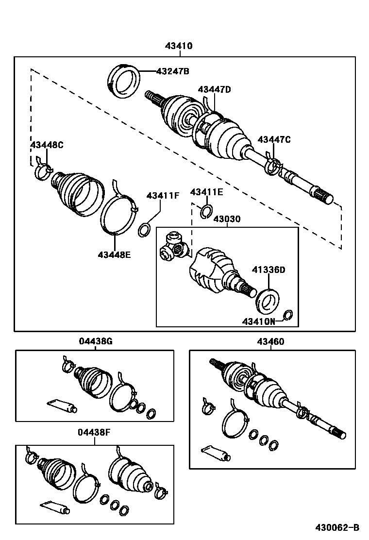 4302 — FRONT DRIVE SHAFT