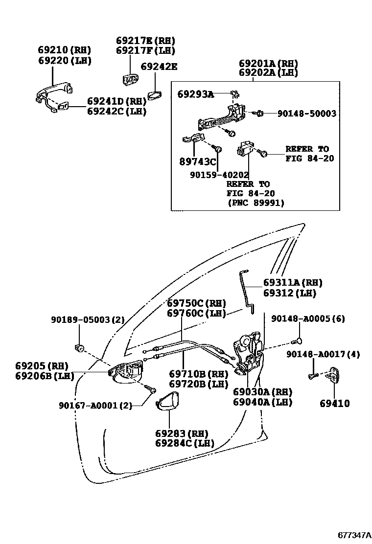 6753 — FRONT DOOR LOCK & HANDLE