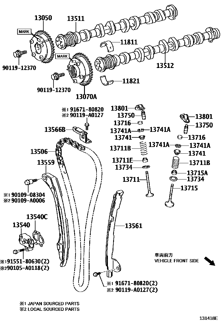 1302 — CAMSHAFT & VALVE