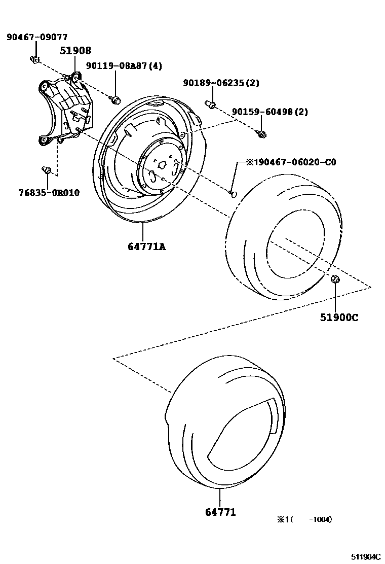 5153 — SPARE WHEEL CARRIER
