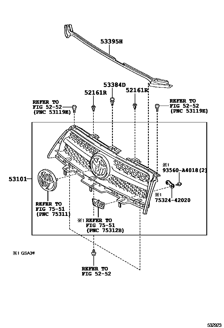 5351 — RADIATOR GRILLE