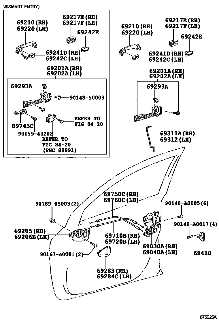 6753 — FRONT DOOR LOCK & HANDLE