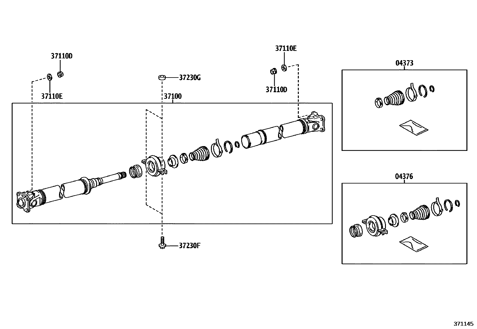 3701 — PROPELLER SHAFT & UNIVERSAL JOINT