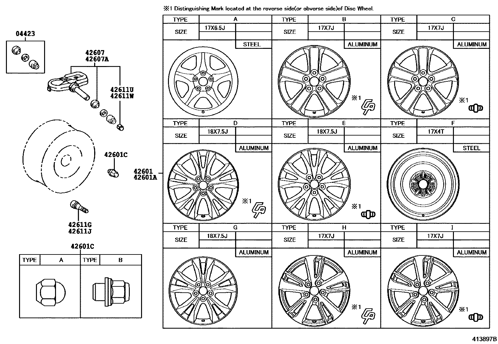 4103 — DISC WHEEL & WHEEL CAP