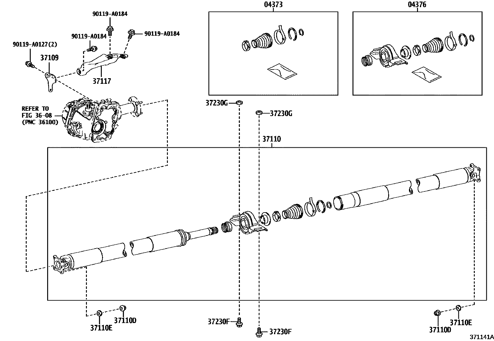 3701 — PROPELLER SHAFT & UNIVERSAL JOINT
