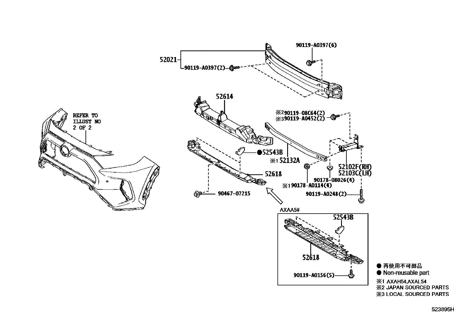 5252 — FRONT BUMPER & BUMPER STAY