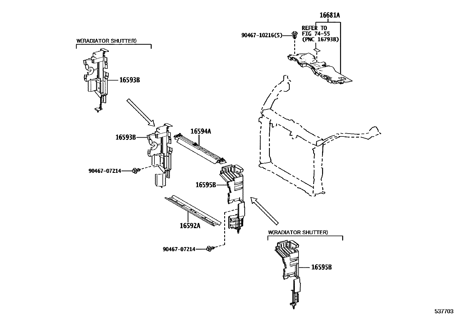 5355 — FRONT FENDER APRON & DASH PANEL