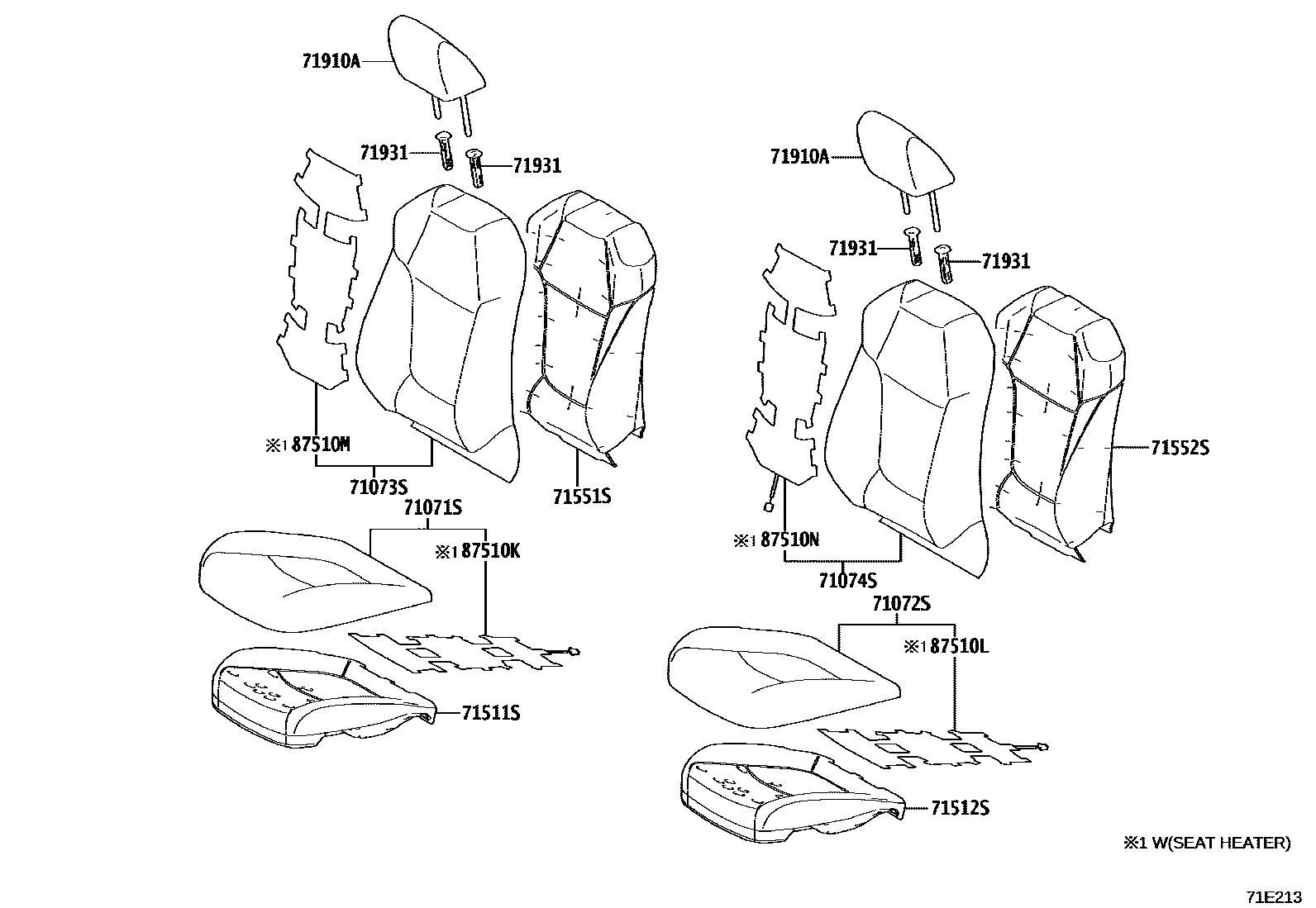 7151 — SEAT & SEAT TRACK