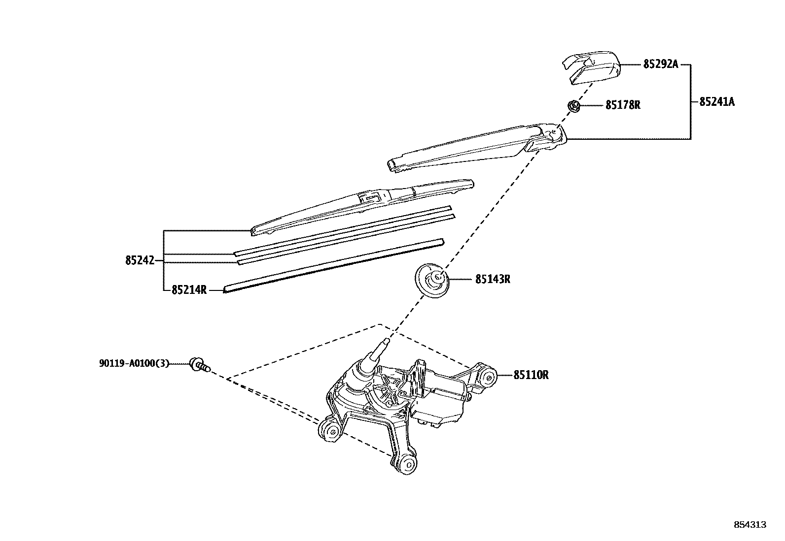 8502 — REAR WIPER