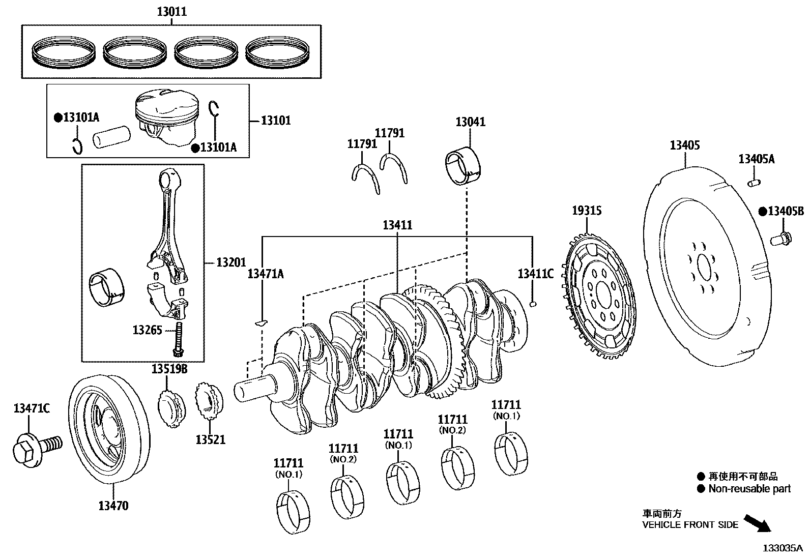 1301 — CRANKSHAFT & PISTON