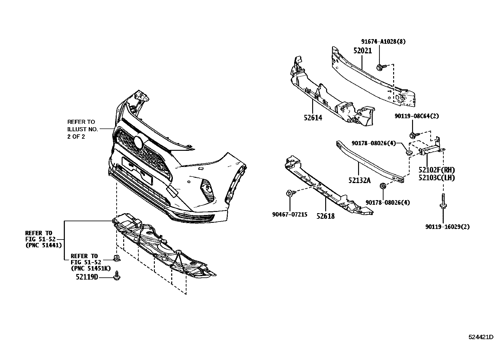 5252 — FRONT BUMPER & BUMPER STAY