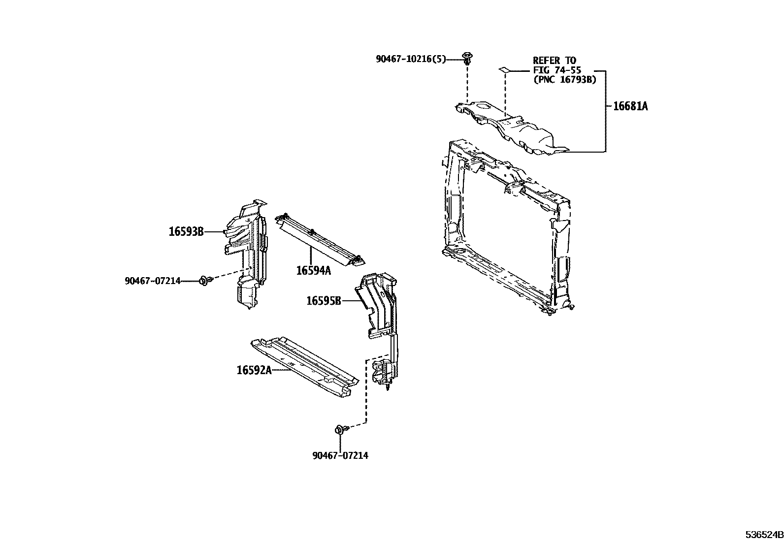 5355 — FRONT FENDER APRON & DASH PANEL