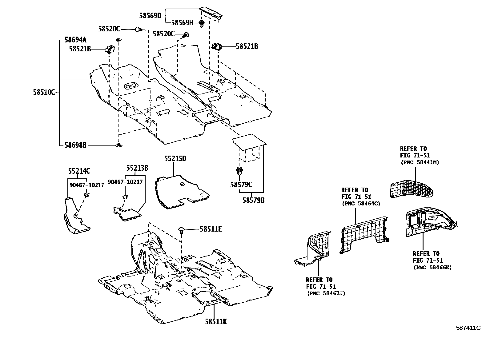 5854 — FLOOR MAT & SILENCER PAD