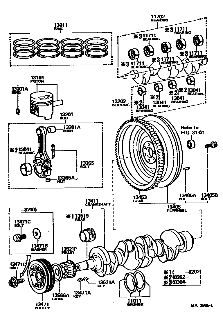 1301 — CRANKSHAFT & PISTON