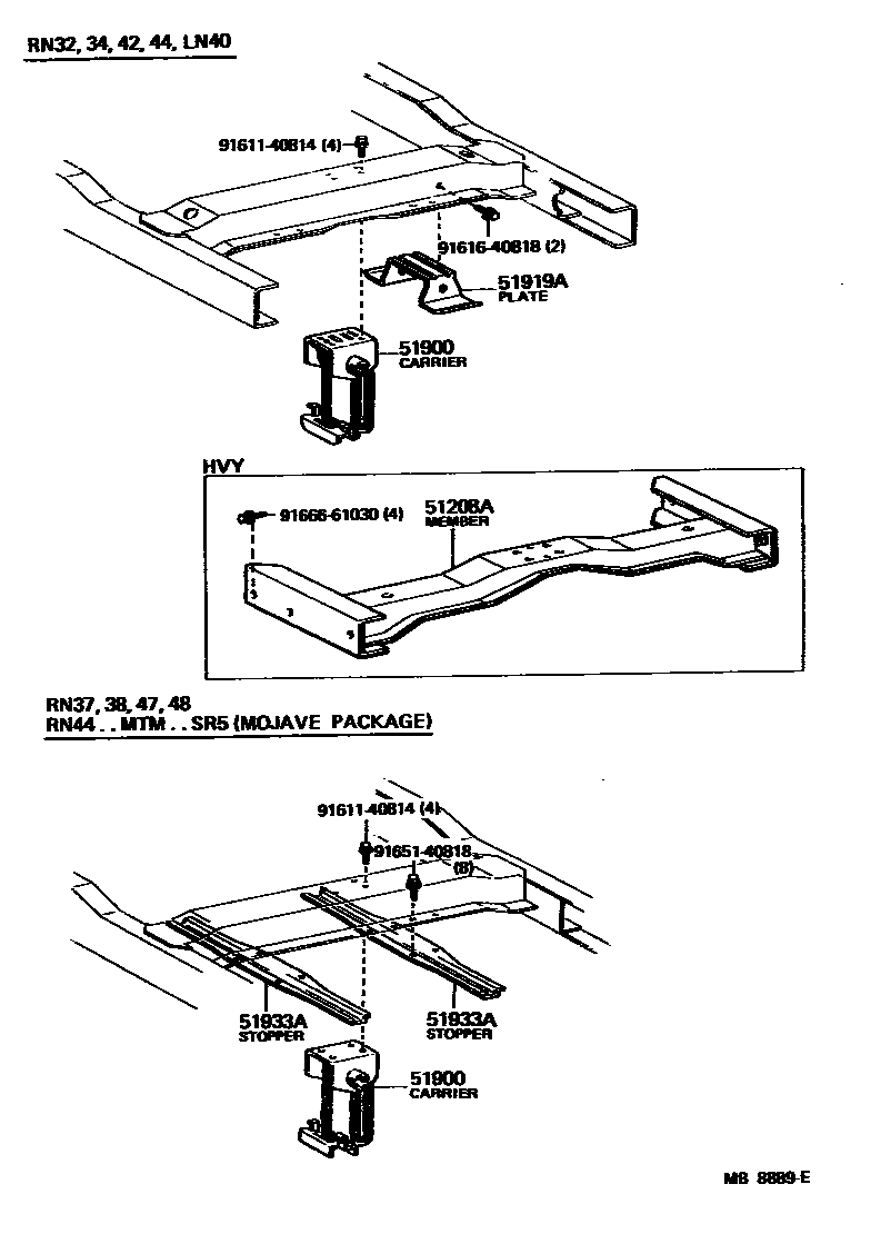 5153 — SPARE WHEEL CARRIER