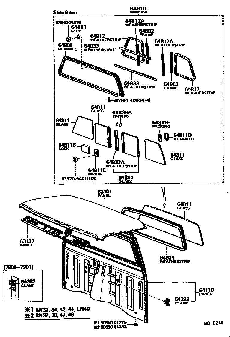 6153 — ROOF PANEL & BACK PANEL