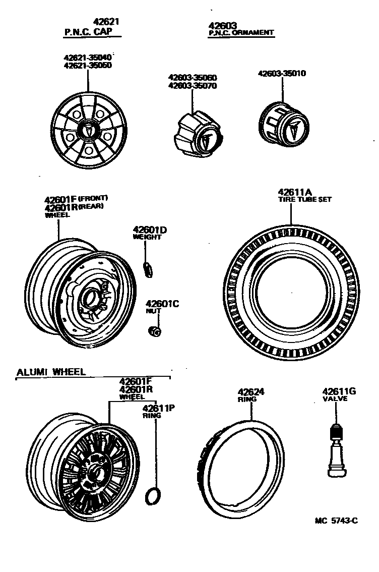 4103 — DISC WHEEL & WHEEL CAP