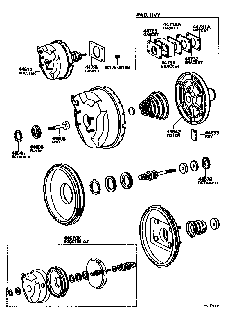 4703 — BRAKE BOOSTER & VACUUM TUBE