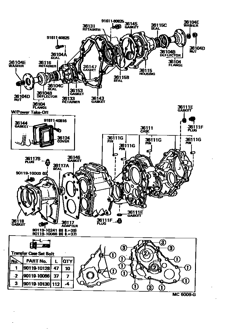 3609 — TRANSFER CASE & EXTENSION HOUSING