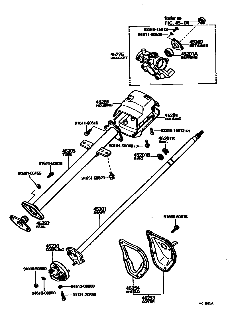 4501 — STEERING COLUMN & SHAFT