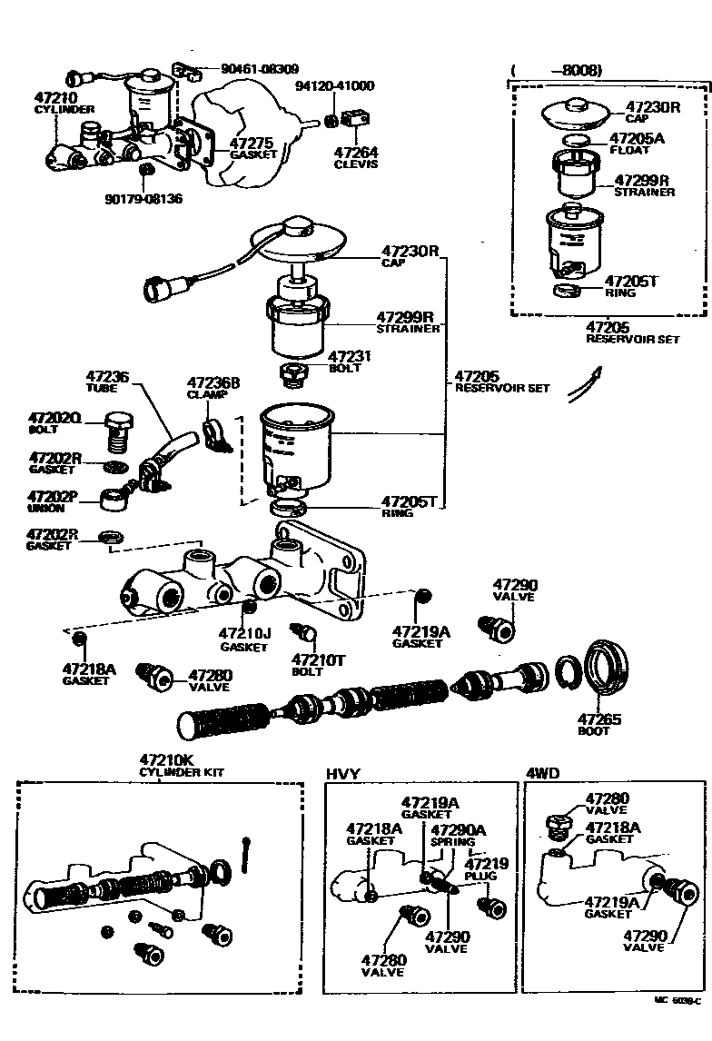 4702 — BRAKE MASTER CYLINDER