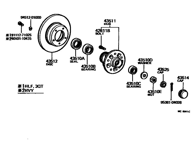 4303 — FRONT AXLE HUB