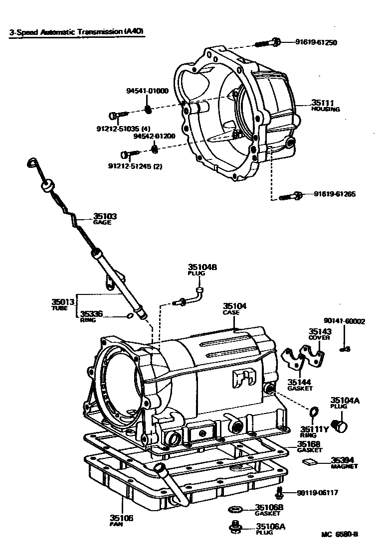 3503 — TRANSMISSION CASE & OIL PAN (ATM)