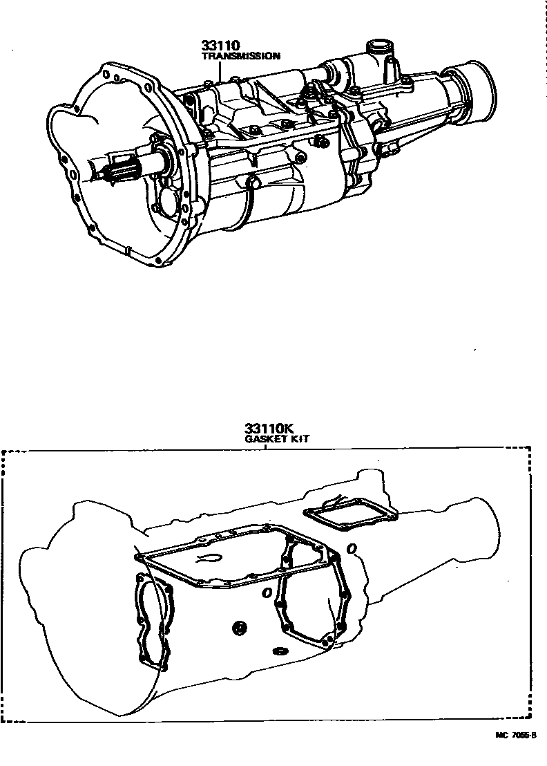 3301 — TRANSAXLE OR TRANSMISSION ASSY & GASKET KIT (MTM)