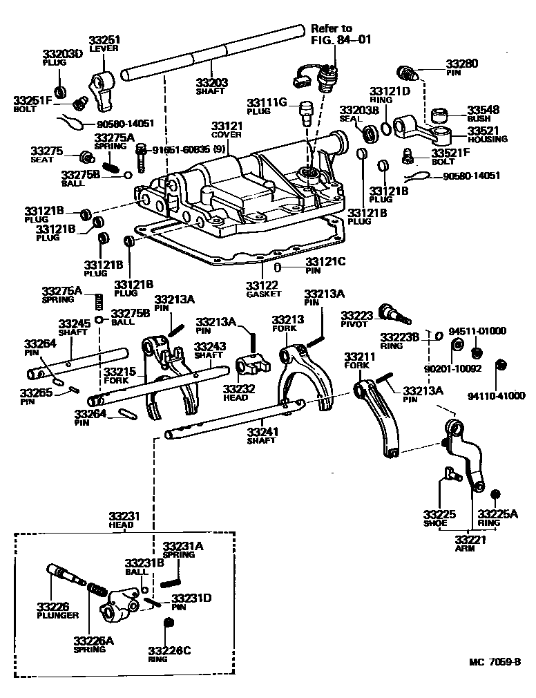 3307 — GEAR SHIFT FORK & LEVER SHAFT (MTM)