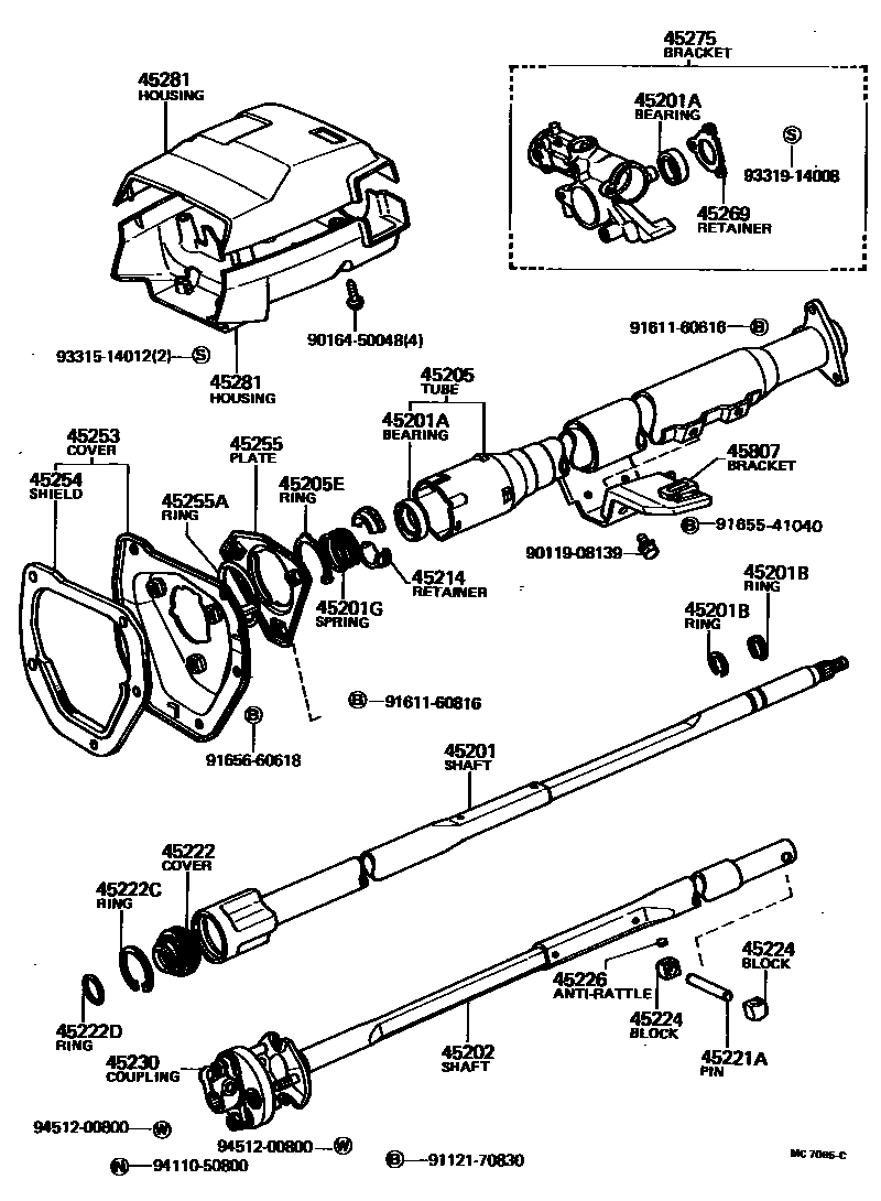 4501 — STEERING COLUMN & SHAFT