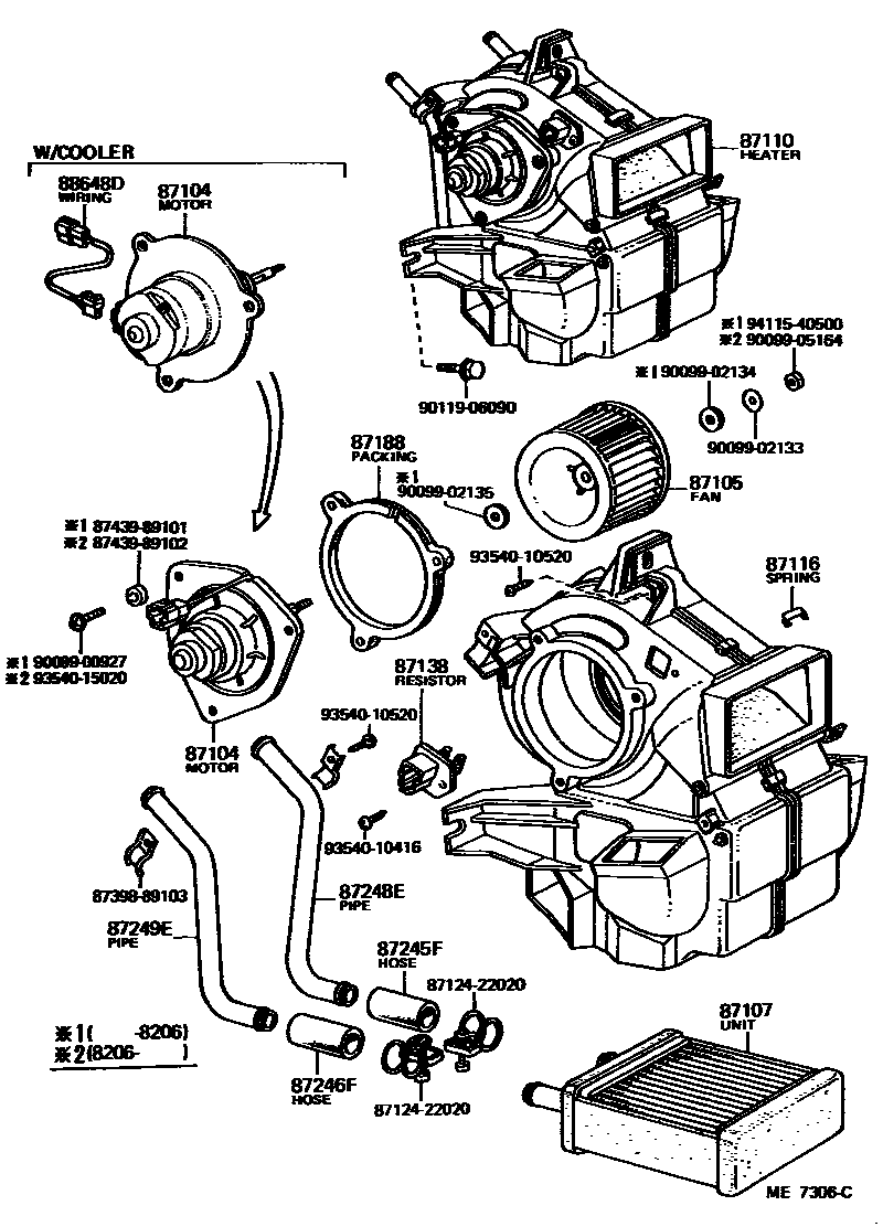 8712 — HEATING & AIR CONDITIONING - HEATER UNIT & BLOWER