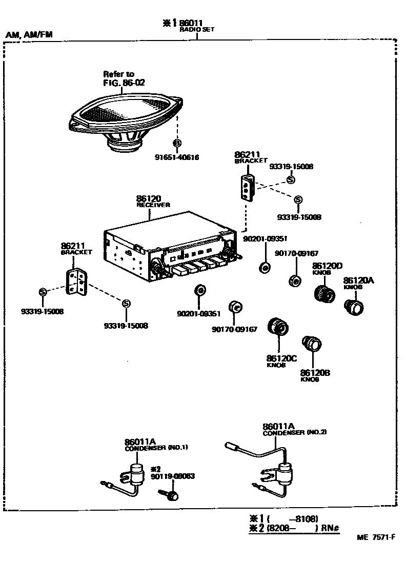 8601 — RADIO RECEIVER & AMPLIFIER & CONDENSER